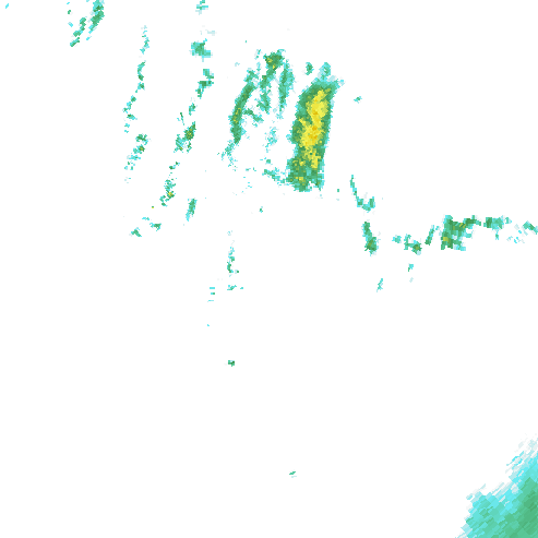 Tutkakuva sateen
            intensiteettistä Etelä-Suomessa kello 4.50