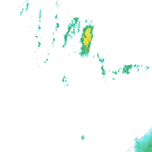 Tutkakuva sateen
            intensiteettistä Etelä-Suomessa kello 5.00