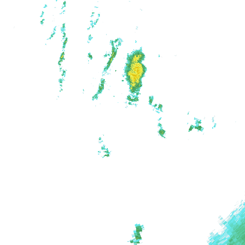 Tutkakuva sateen
            intensiteettistä Etelä-Suomessa kello 5.25