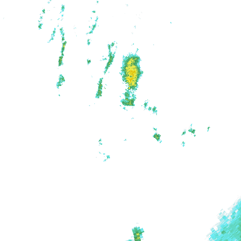 Tutkakuva sateen
            intensiteettistä Etelä-Suomessa kello 5.35