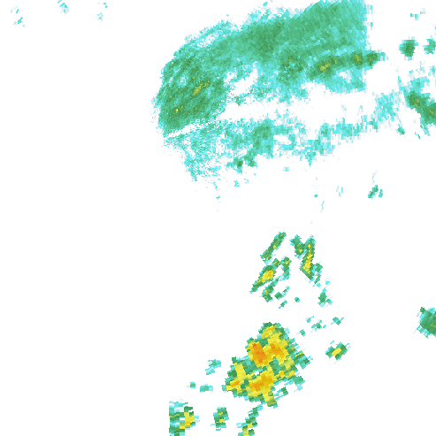 Tutkakuva sateen
            intensiteettistä Etelä-Suomessa kello 5.15