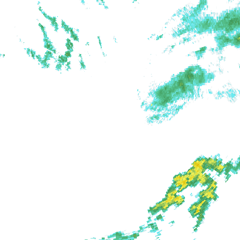 Tutkakuva sateen
            intensiteettistä Etelä-Suomessa kello 6.25