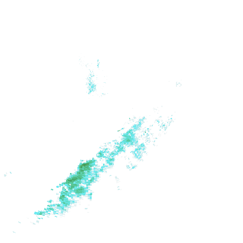 Tutkakuva sateen
            intensiteettistä Etelä-Suomessa kello 6.40