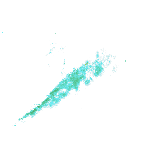 Tutkakuva sateen
            intensiteettistä Etelä-Suomessa kello 7.10