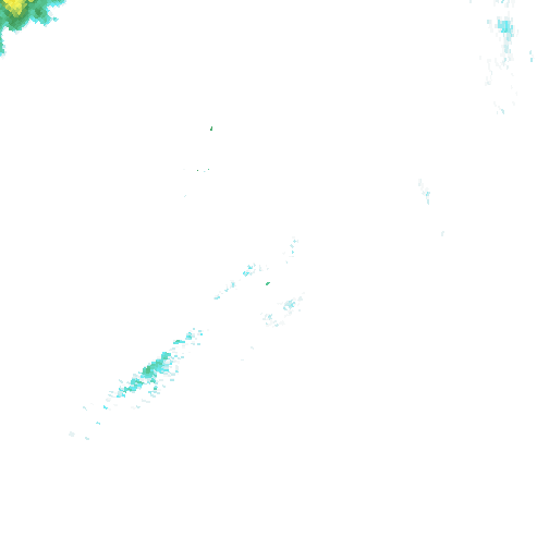 Tutkakuva sateen
            intensiteettistä Etelä-Suomessa kello 8.05