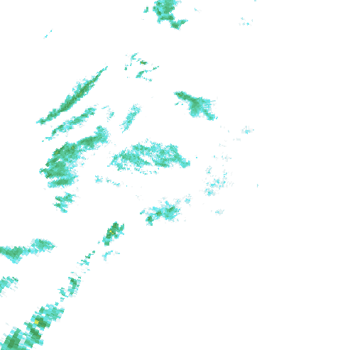 Tutkakuva sateen
            intensiteettistä Etelä-Suomessa kello 7.40