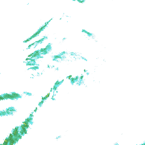 Tutkakuva sateen
            intensiteettistä Etelä-Suomessa kello 7.50