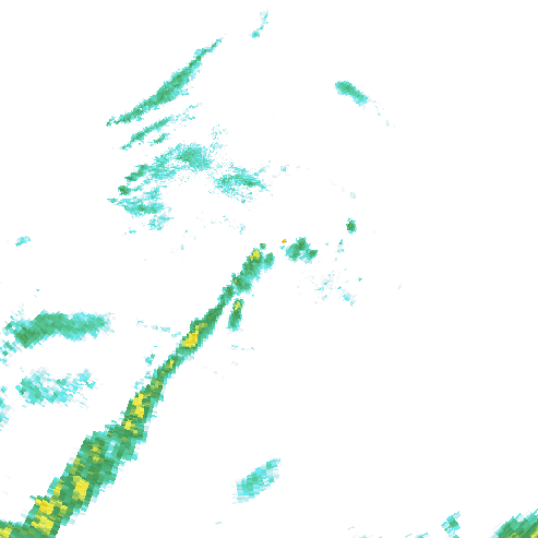Tutkakuva sateen
            intensiteettistä Etelä-Suomessa kello 8.00