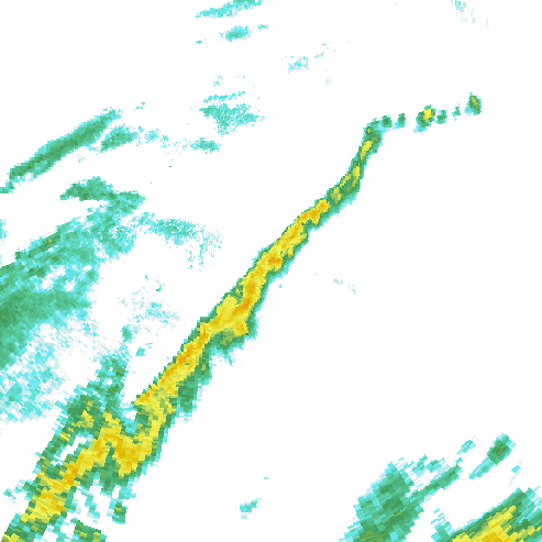 Tutkakuva sateen
            intensiteettistä Etelä-Suomessa kello 8.30