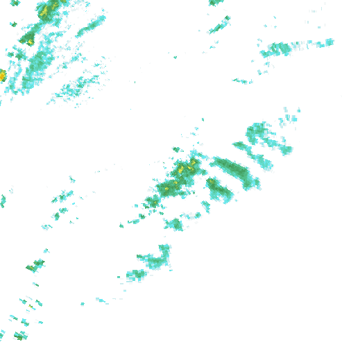 Tutkakuva sateen
            intensiteettistä Etelä-Suomessa kello 20.30
