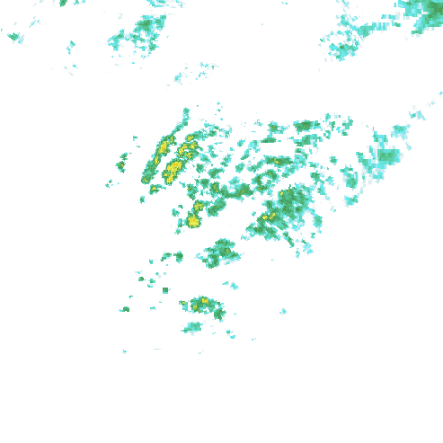 Tutkakuva sateen
            intensiteettistä Etelä-Suomessa kello 21.25