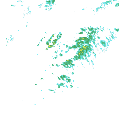 Tutkakuva sateen
            intensiteettistä Etelä-Suomessa kello 21.35