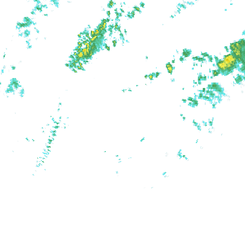 Tutkakuva sateen
            intensiteettistä Etelä-Suomessa kello 22.15