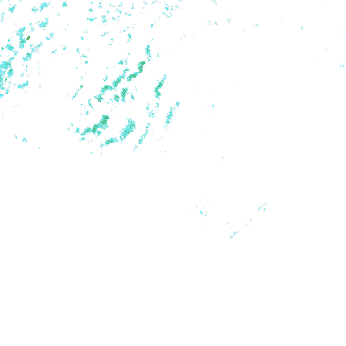 Tutkakuva sateen
            intensiteettistä Etelä-Suomessa kello 21.10