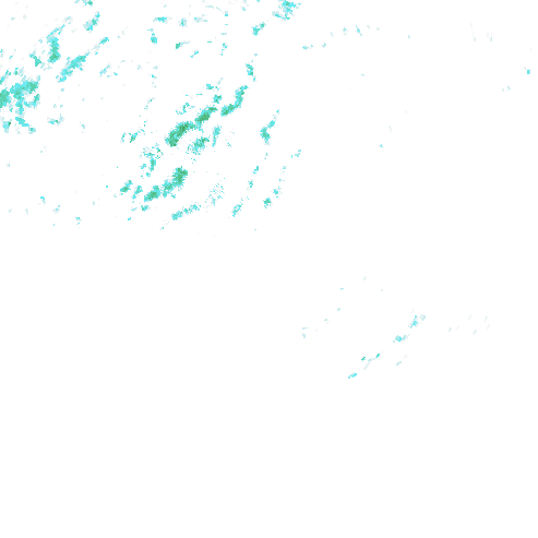 Tutkakuva sateen
            intensiteettistä Etelä-Suomessa kello 21.20