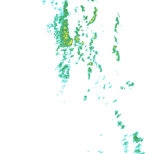 Tutkakuva sateen
            intensiteettistä Etelä-Suomessa kello 6.10