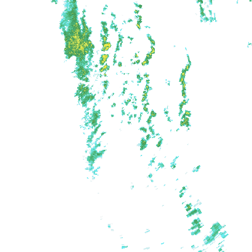 Tutkakuva sateen
            intensiteettistä Etelä-Suomessa kello 6.40