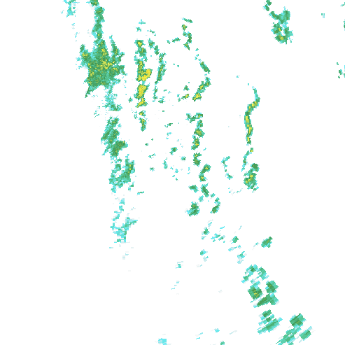 Tutkakuva sateen
            intensiteettistä Etelä-Suomessa kello 6.50