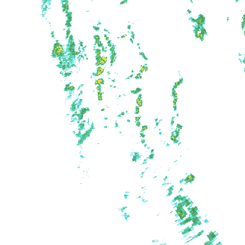 Tutkakuva sateen
            intensiteettistä Etelä-Suomessa kello 7.00
