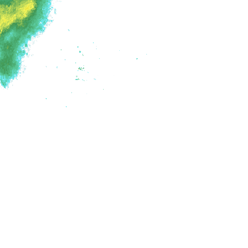 Tutkakuva sateen
            intensiteettistä Etelä-Suomessa kello 14.50