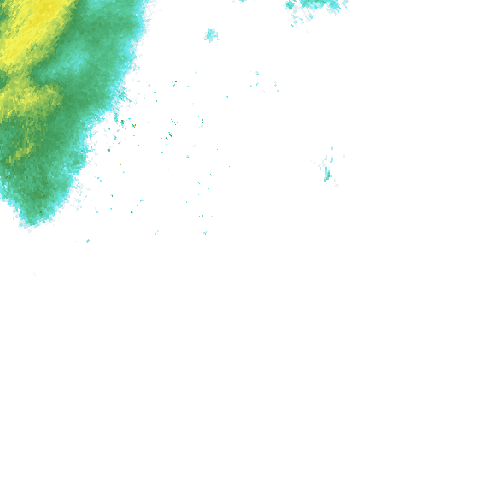 Tutkakuva sateen
            intensiteettistä Etelä-Suomessa kello 15.10