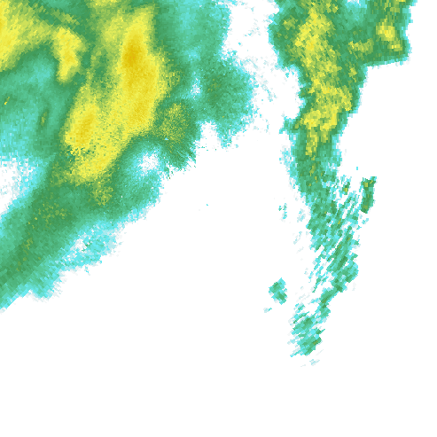 Tutkakuva sateen
            intensiteettistä Etelä-Suomessa kello 15.45
