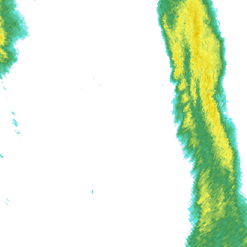 Tutkakuva sateen
            intensiteettistä Etelä-Suomessa kello 11.20