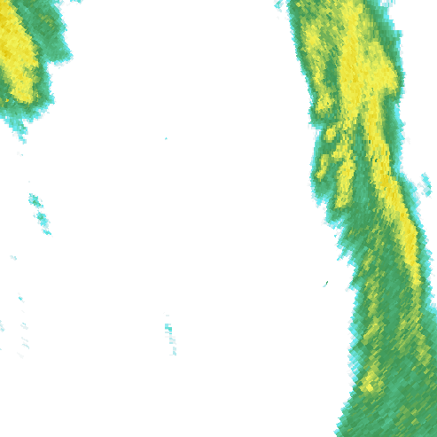 Tutkakuva sateen
            intensiteettistä Etelä-Suomessa kello 11.30