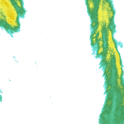 Tutkakuva sateen
            intensiteettistä Etelä-Suomessa kello 11.40