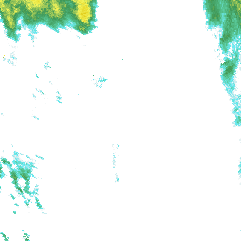 Tutkakuva sateen
            intensiteettistä Etelä-Suomessa kello 12.35