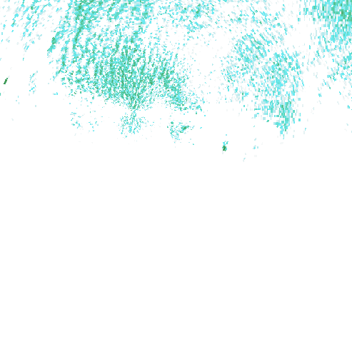 Tutkakuva sateen
            intensiteettistä Etelä-Suomessa kello 5.05