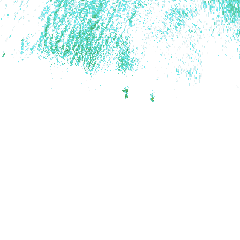 Tutkakuva sateen
            intensiteettistä Etelä-Suomessa kello 5.40