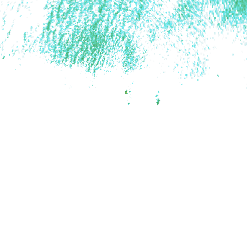 Tutkakuva sateen
            intensiteettistä Etelä-Suomessa kello 6.00