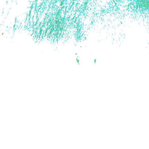 Tutkakuva sateen
            intensiteettistä Etelä-Suomessa kello 6.10