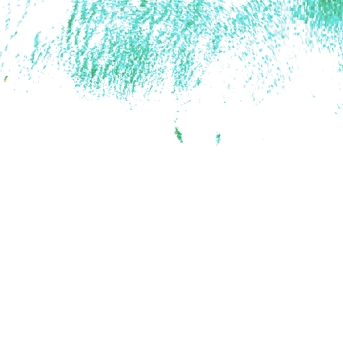 Tutkakuva sateen
            intensiteettistä Etelä-Suomessa kello 6.20