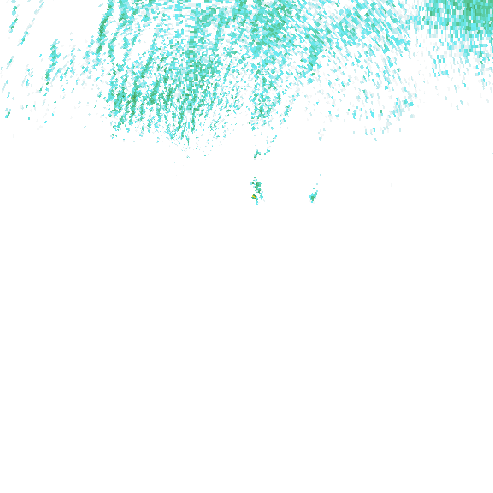 Tutkakuva sateen
            intensiteettistä Etelä-Suomessa kello 6.30