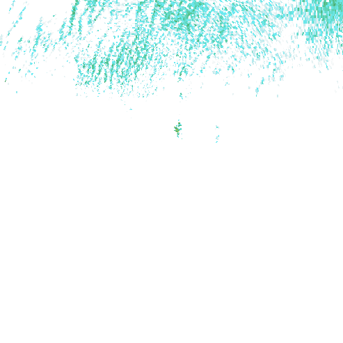 Tutkakuva sateen
            intensiteettistä Etelä-Suomessa kello 6.50