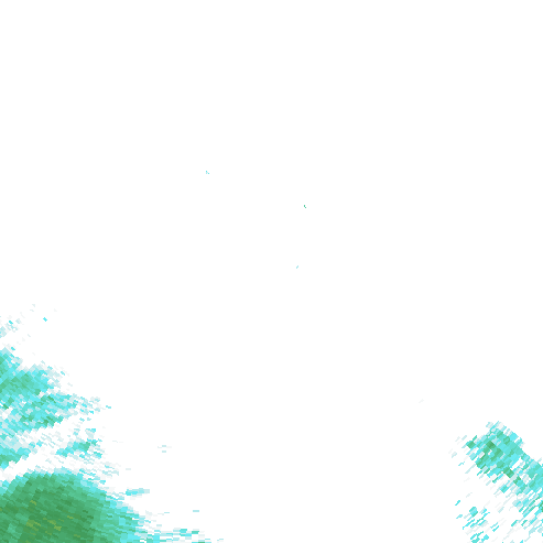 Tutkakuva sateen
            intensiteettistä Etelä-Suomessa kello 18.25