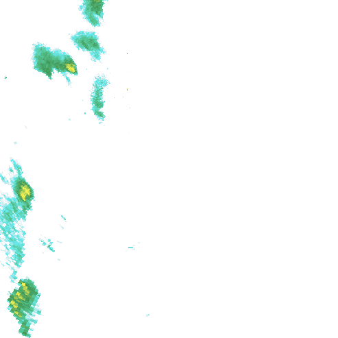 Tutkakuva sateen
            intensiteettistä Etelä-Suomessa kello 20.45
