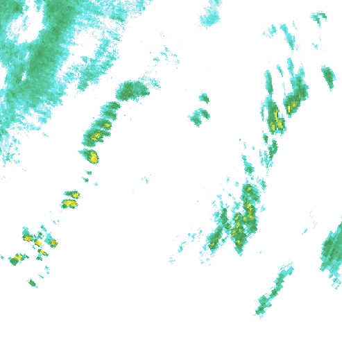 Tutkakuva sateen
            intensiteettistä Etelä-Suomessa kello 22.20