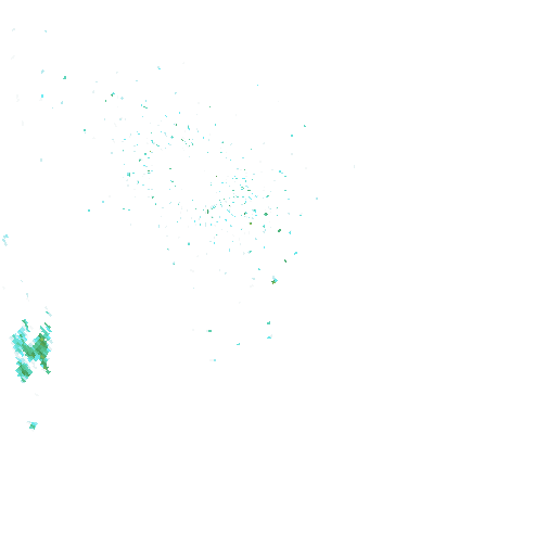 Tutkakuva sateen
            intensiteettistä Etelä-Suomessa kello 22.25