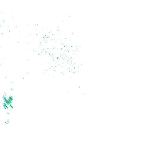 Tutkakuva sateen
            intensiteettistä Etelä-Suomessa kello 22.35