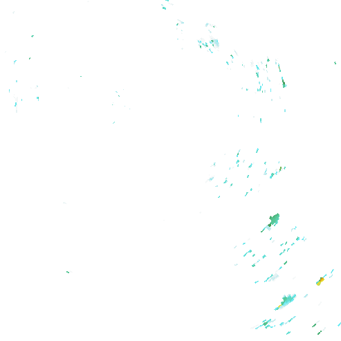 Tutkakuva sateen
            intensiteettistä Etelä-Suomessa kello 6.20