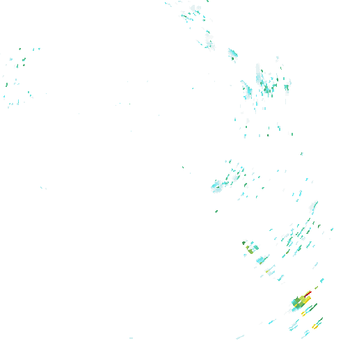 Tutkakuva sateen
            intensiteettistä Etelä-Suomessa kello 6.30