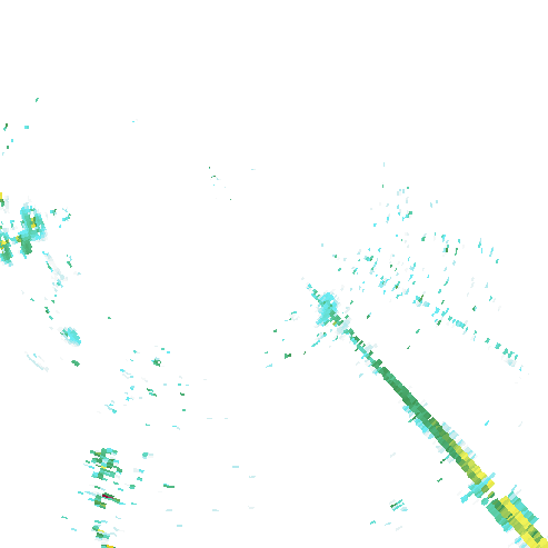 Tutkakuva sateen
            intensiteettistä Etelä-Suomessa kello 7.30