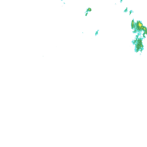 Tutkakuva sateen
            intensiteettistä Etelä-Suomessa kello 19.35