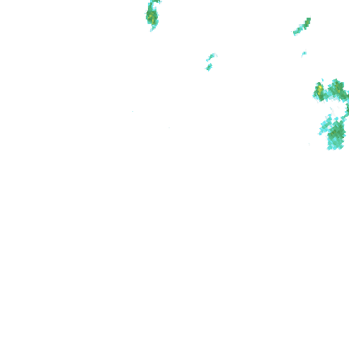 Tutkakuva sateen
            intensiteettistä Etelä-Suomessa kello 19.45