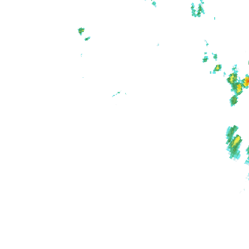 Tutkakuva sateen
            intensiteettistä Etelä-Suomessa kello 20.25