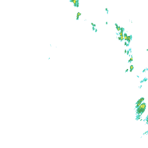 Tutkakuva sateen
            intensiteettistä Etelä-Suomessa kello 20.45