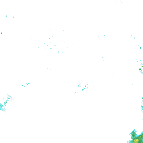 Tutkakuva sateen
            intensiteettistä Etelä-Suomessa kello 5.45